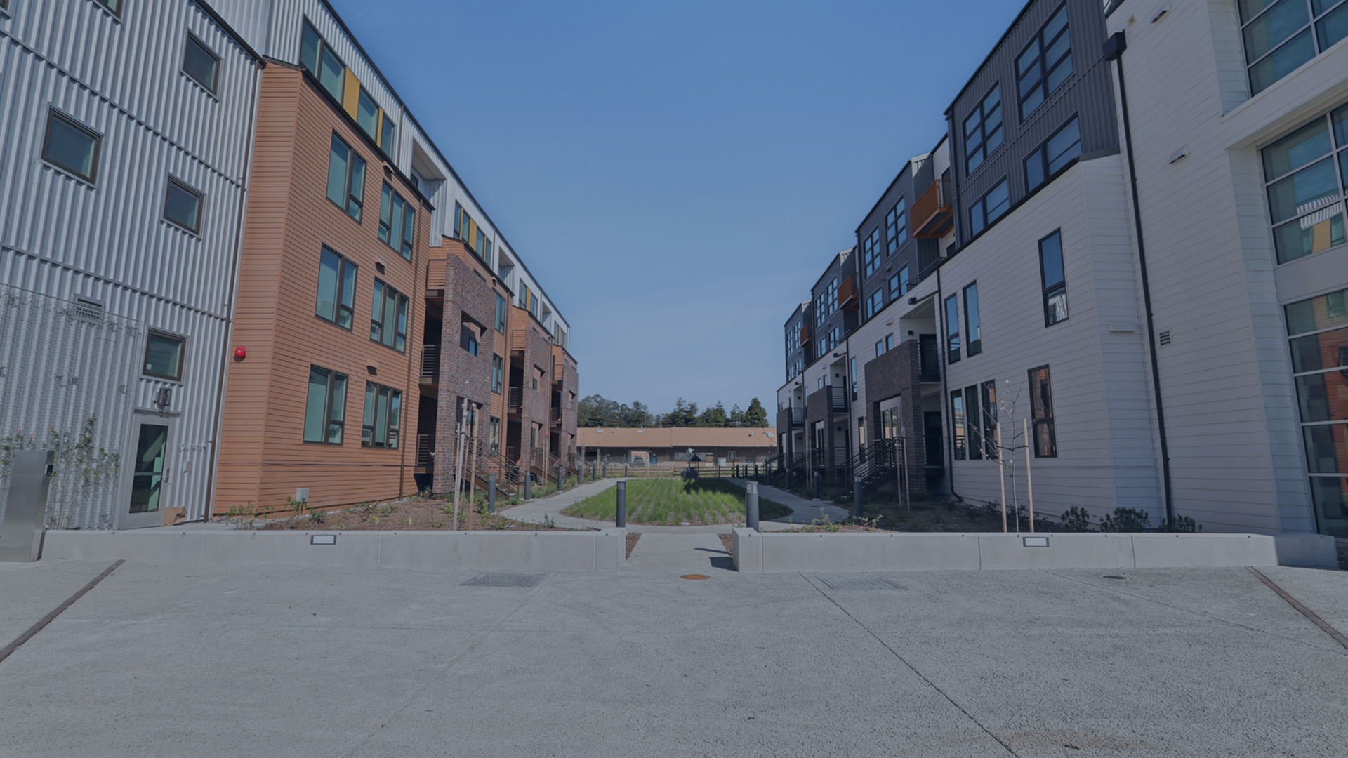 Exterior of the buildings at Delaware at Seaside