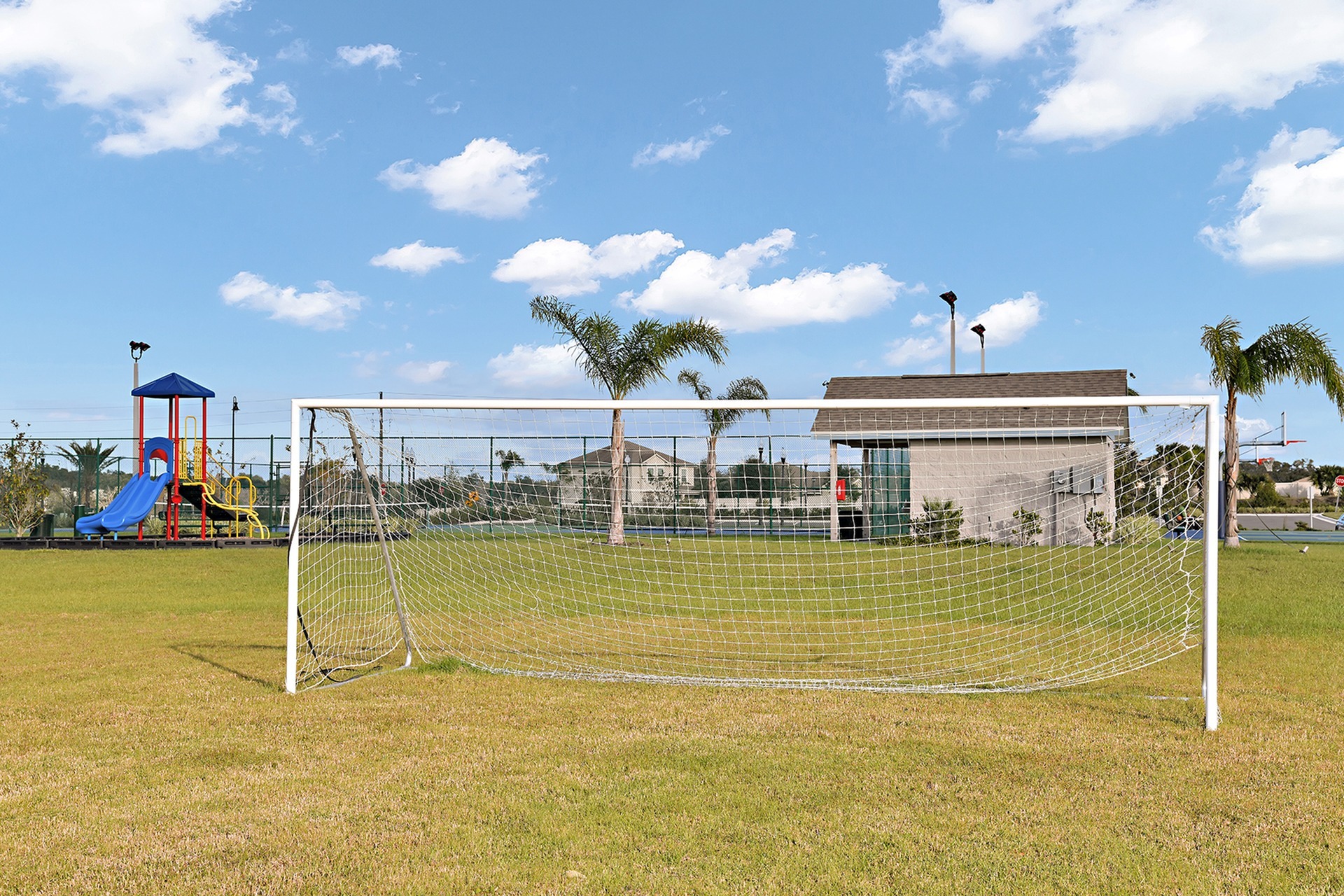 Community soccer court.