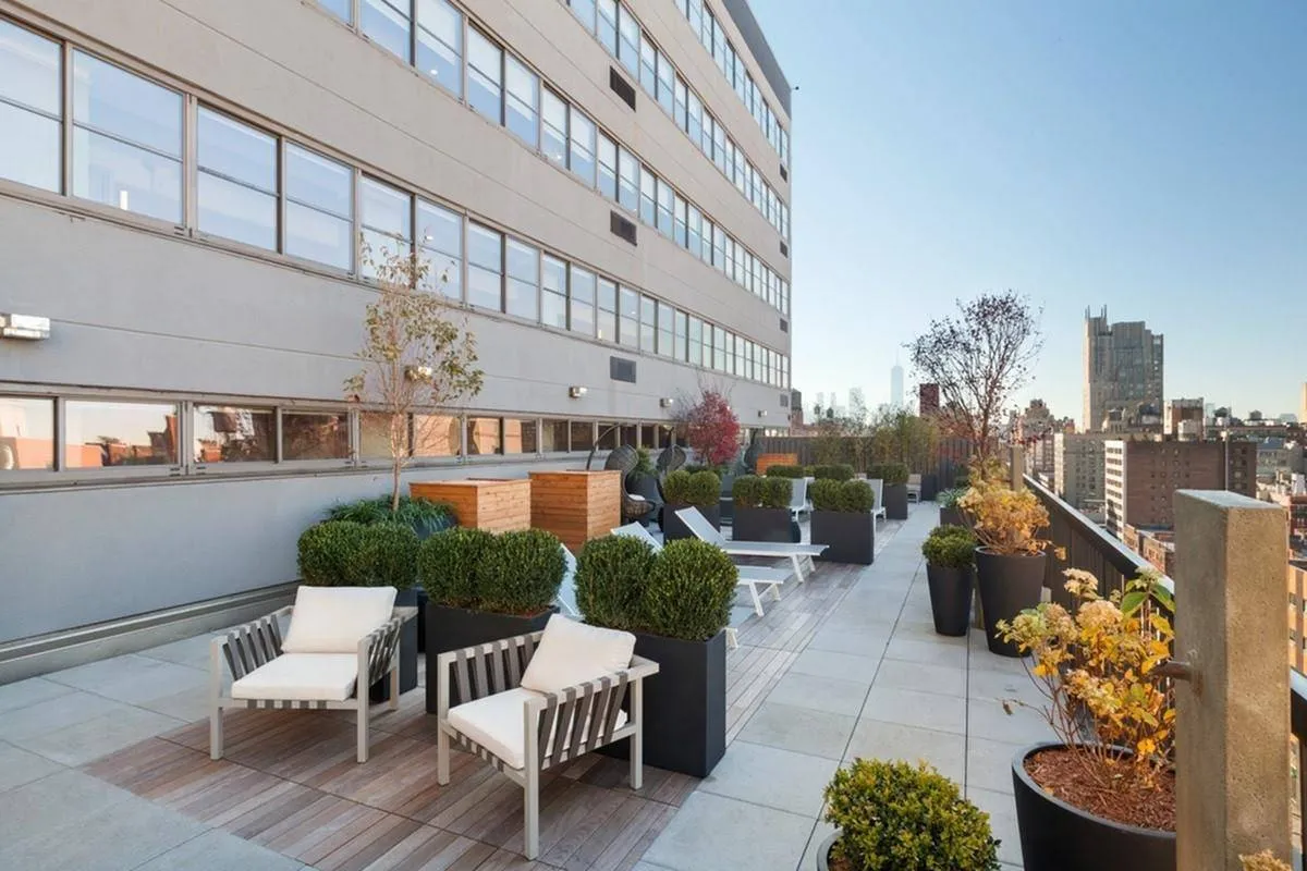 City terrace seating