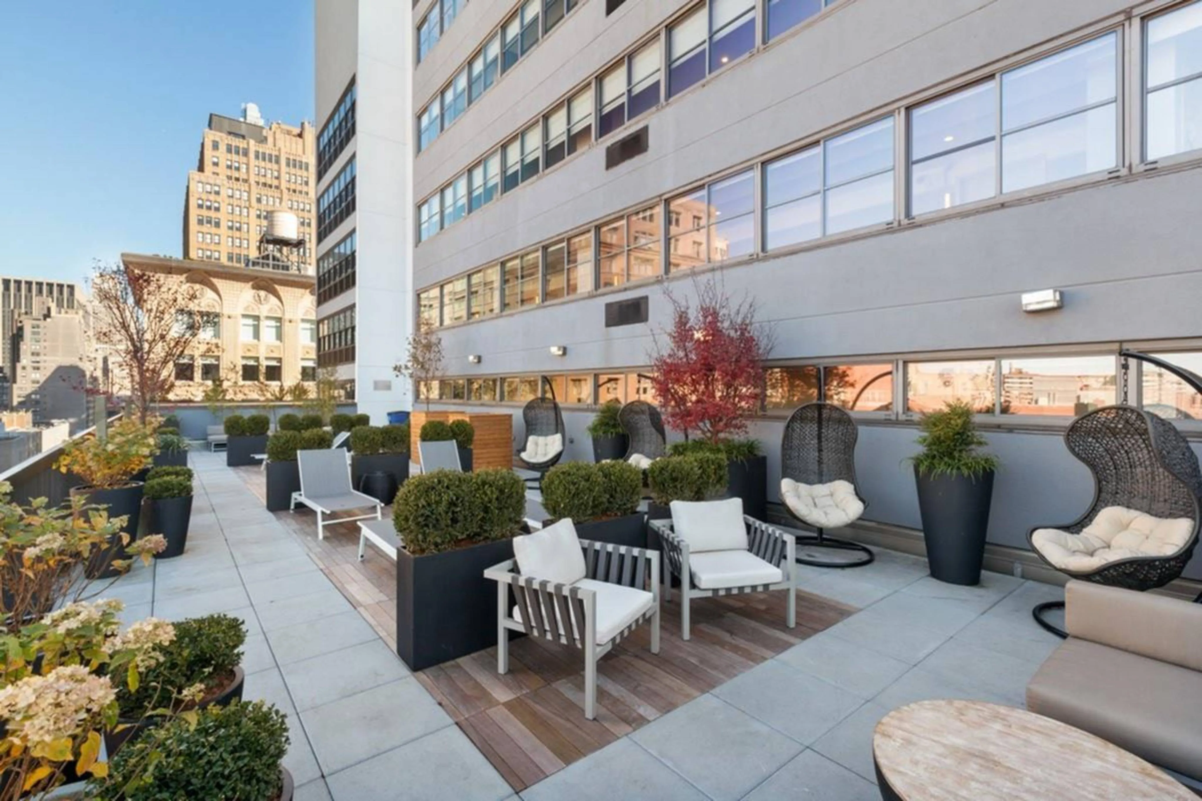 City terrace seating