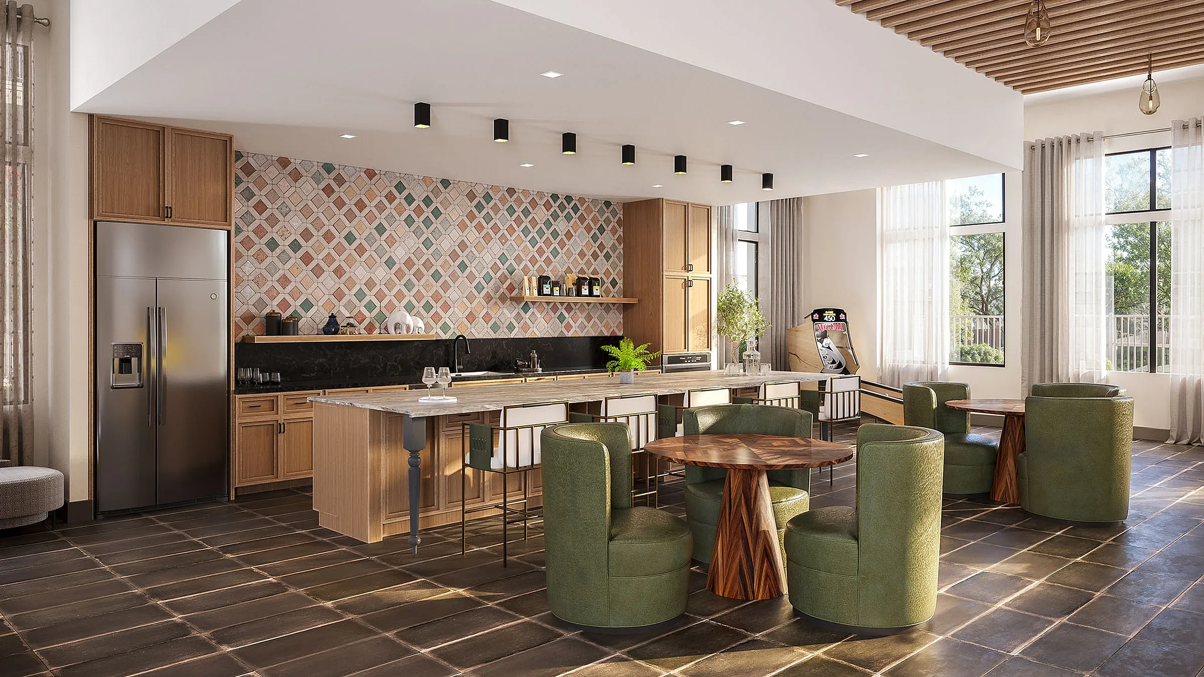 Marlowe Wellington lounge area rendering