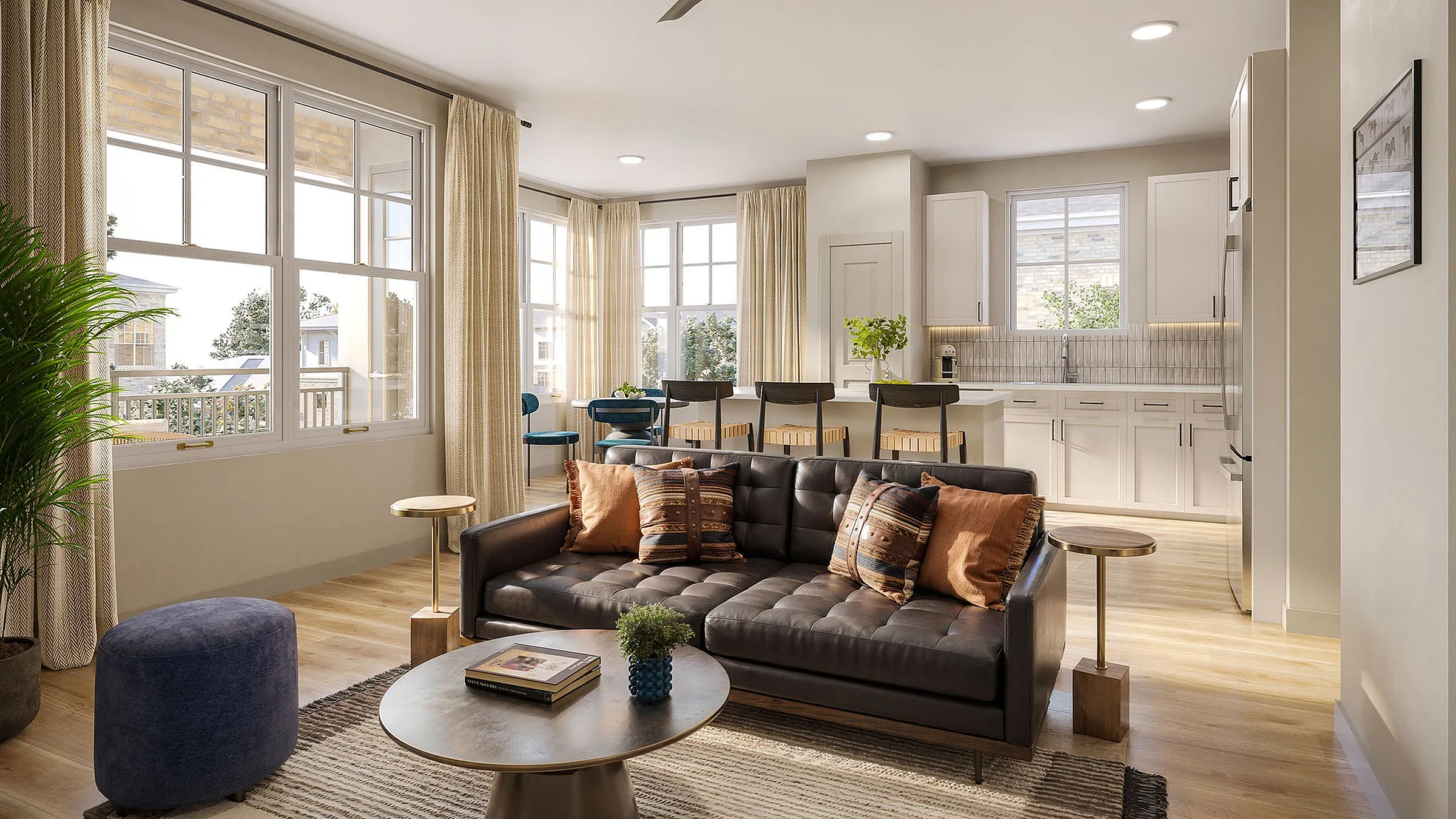 Marlowe Wellington living room rendering