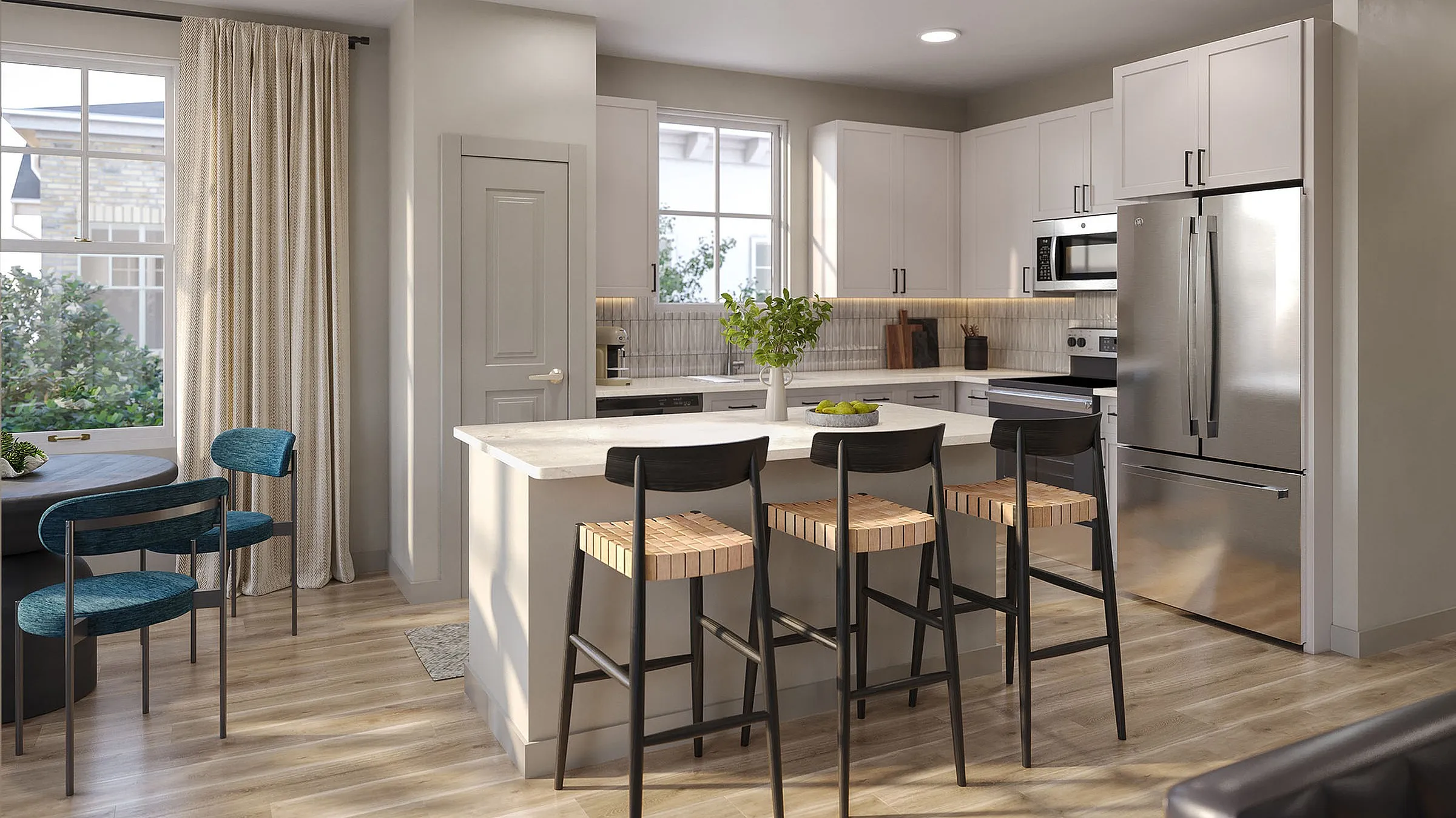 Marlowe Wellington kitchen area rendering