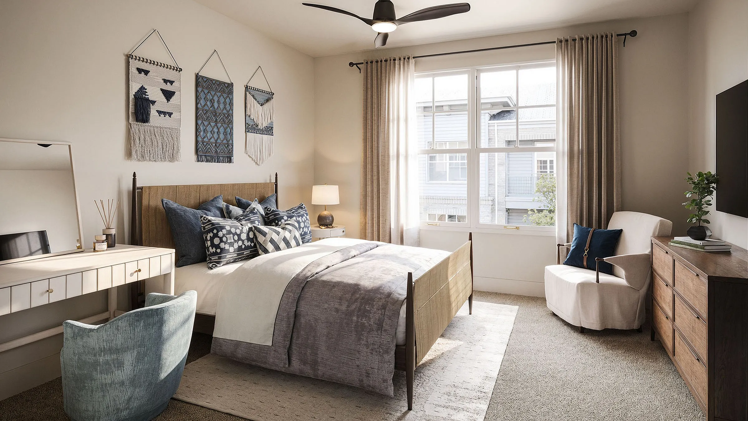 Marlowe Wellington townhome bedroom rendering