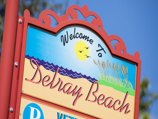 Downtown Delray Beach, exterior, sign