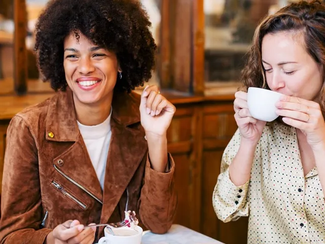 two people having coffee