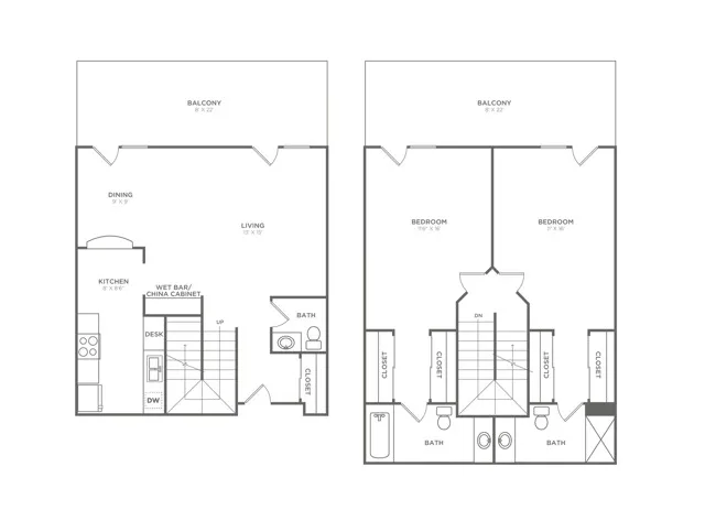 B2T | 2x2.5 | 1557 sq ft