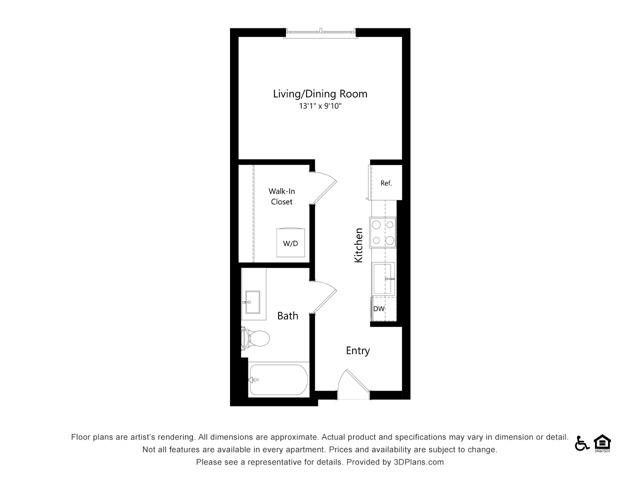 S1 | Studio | 416 sq ft