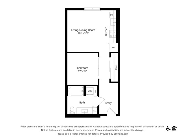 U1.2 | 1x1 | 575 sq ft