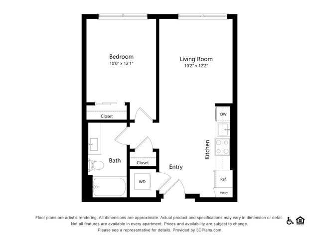 A3 | 1x1 | 584 sq ft