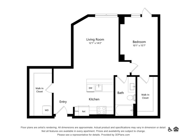 A4.1 | 1x1 | 795 sq ft