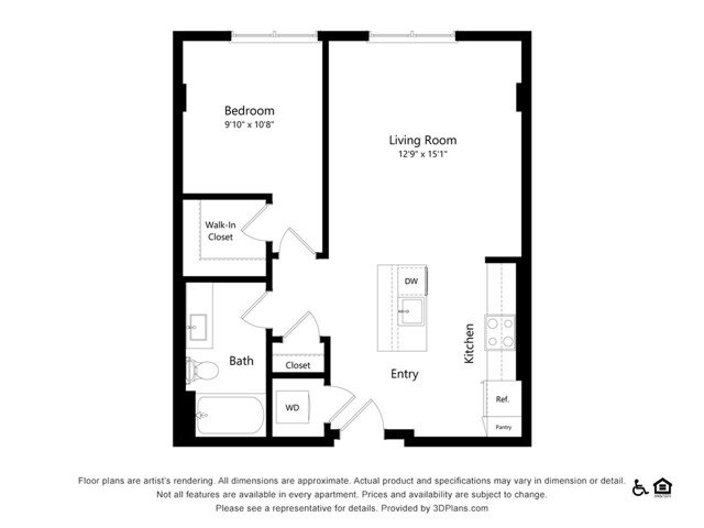A6 | 1x1 | 703 sq ft
