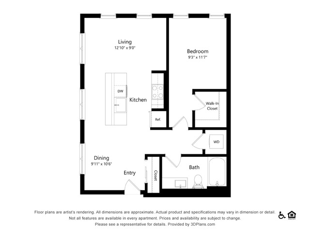 A7 | 1x1 | 708 sq ft