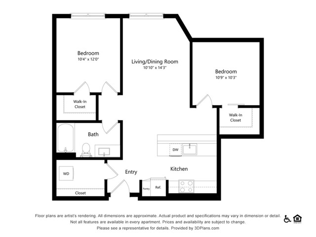 B3 | 2x1 | 892 sq ft