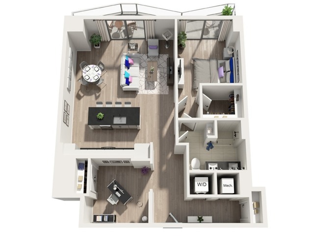 A8D | 1x1 | 1045 sq ft