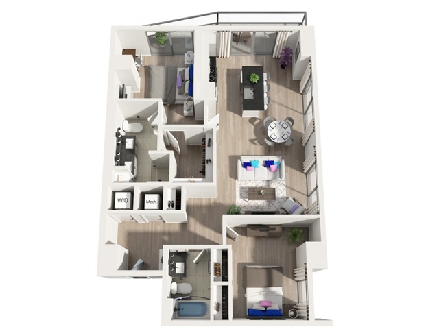 B2PH  | 2x2 | 1161 sq ft