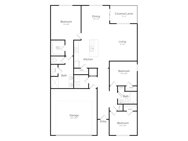 Joy 3 Bedroom Floor Plan