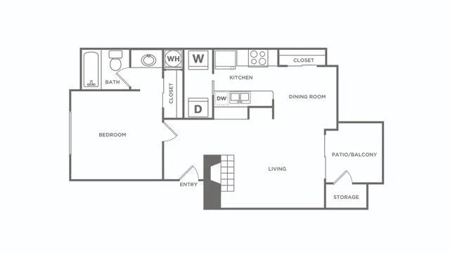One Bedroom Renovated | 1 bed 1 bath | 662 sq ft