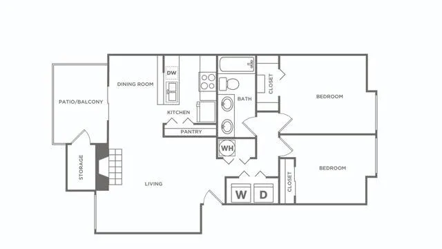 Two Bedroom / One Bath Renovated | 2 bed 1 bath | 935 sq ft