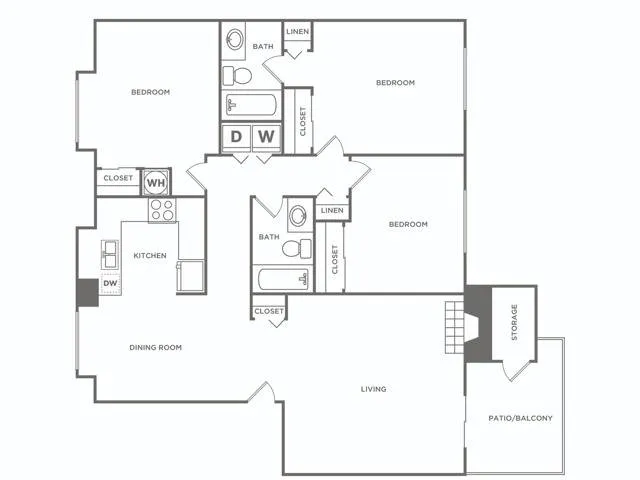 Three Bedroom Renovated | 3 bed 2 bath | 1150 sq ft