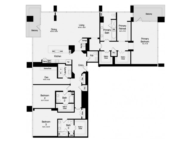 P3 | 3 bed 3.5 bath | 3767 Sq. Ft.