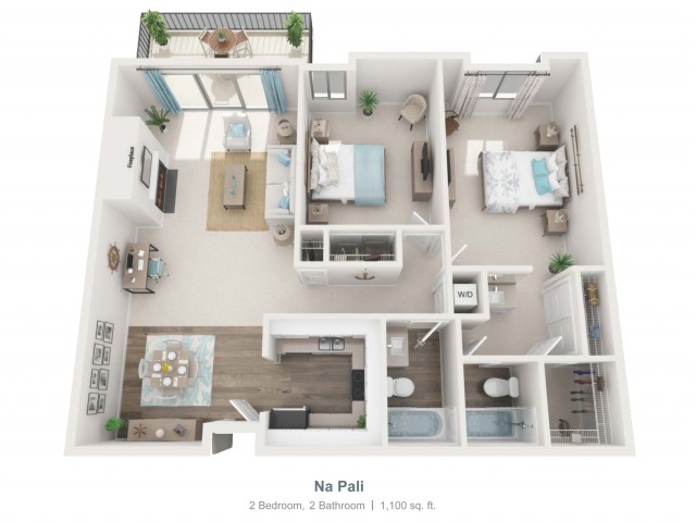 Na Pali - gr | 2 bed 2 bath | from 1100 square feet
