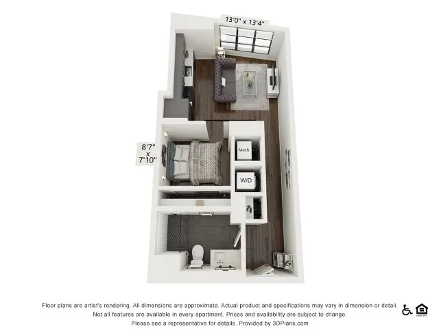 S2 | Studio | 568 sq ft
