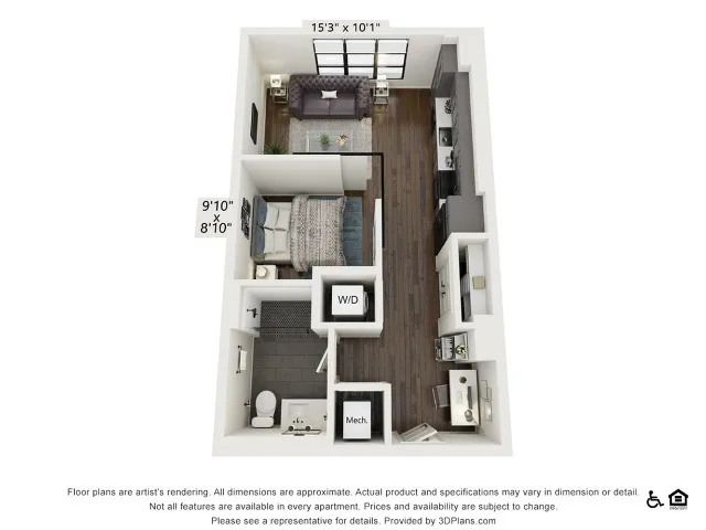 S3 | Studio | 580 sq ft
