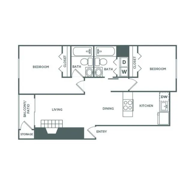 2bx2b | 970 sq ft