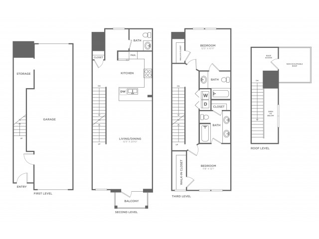 The Richards | 2 bed 3 bath | from 1427 square feet