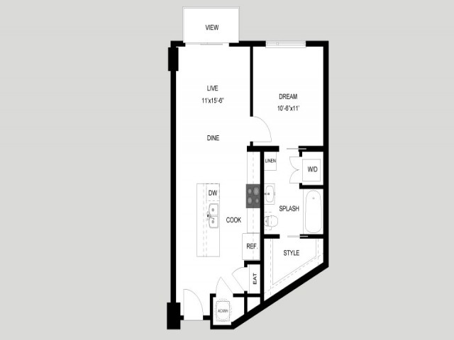 The Bremond | 1 bed 1 bath | from 657 square feet