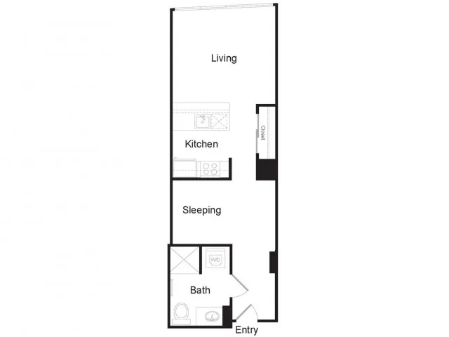 Studio D | Studio1 bath | from 555 square feet