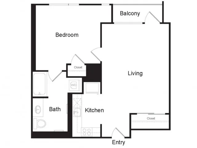 H1 | 1 bed 1 bath | from 644 square feet