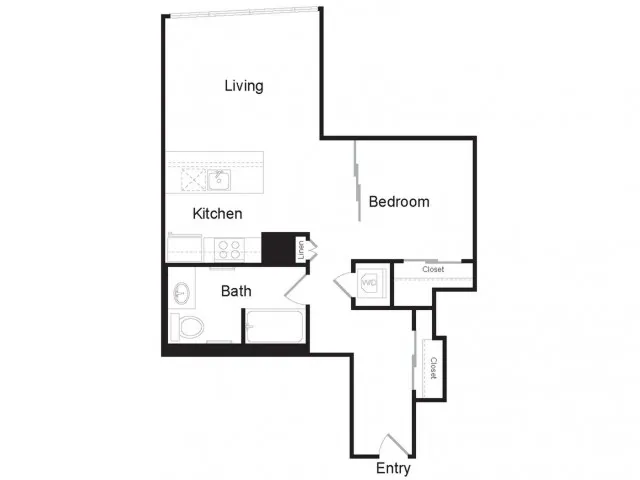 JR1 E | 1 bed 1 bath | from 705 square feet