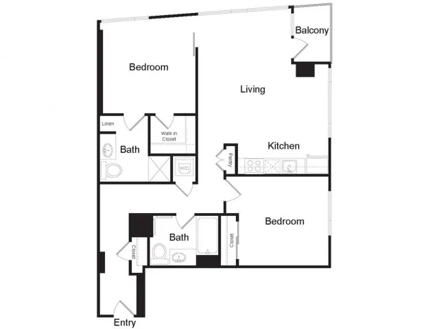 B4 | 2 bed 2 bath | from 1141 square feet