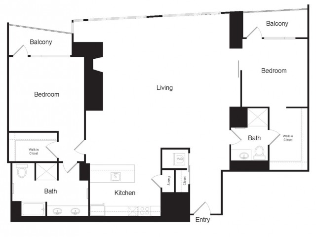 PH-2A | 2 bed 2 bath | from 1690 square feet