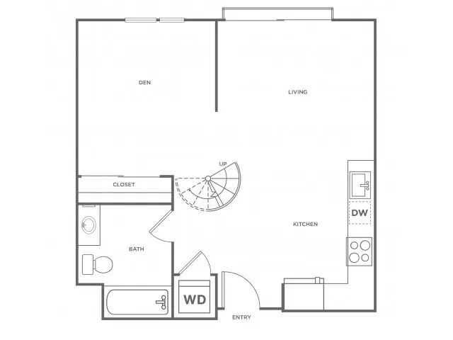 2h | 1 bed 1 bath | from 795 square feet