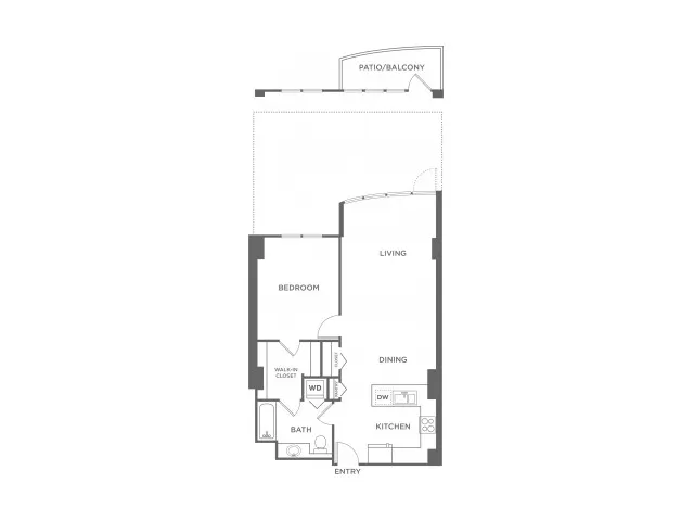 Plan 5 | 1 bed 1 bath | from 704 square feet