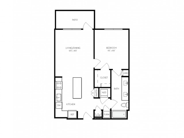 A4 | 1 bed 1 bath | from 745 square feet