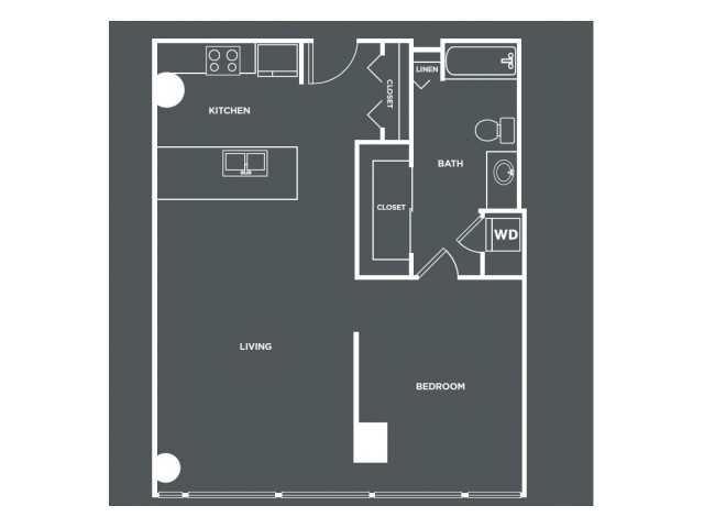 A8-R | 1 bed 1 bath | from 830 square feet