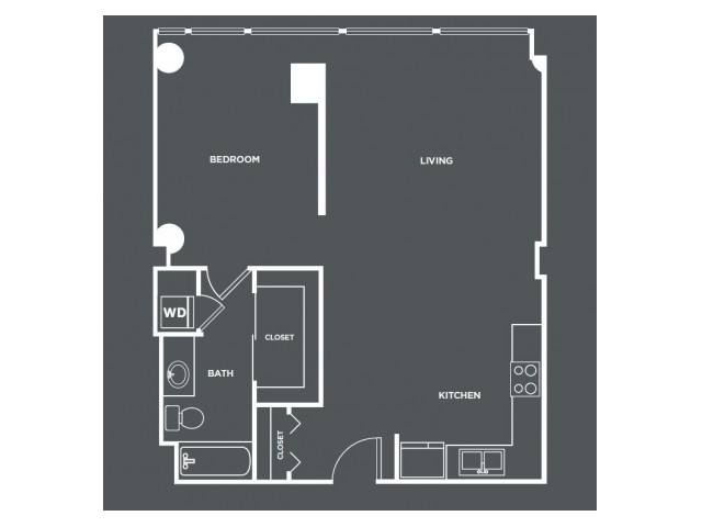 A15-R | 1 bed 1 bath | from 851 square feet
