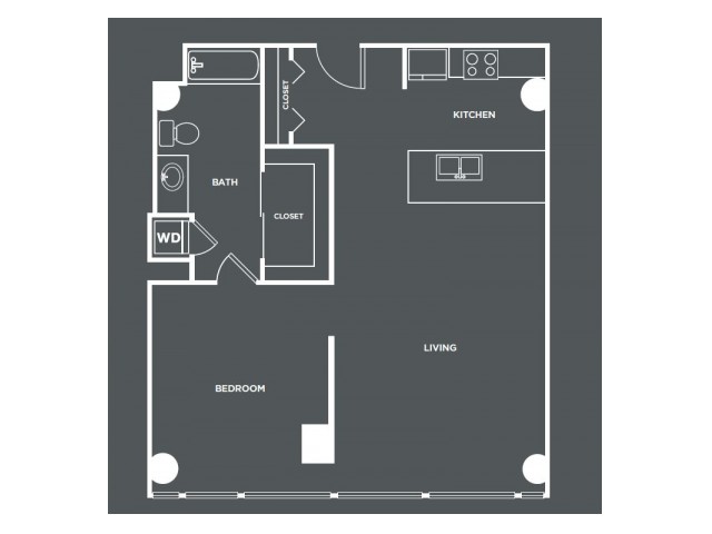 A18 | 1 bed 1 bath | from 847 square feet