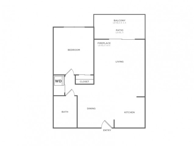 Plan B Plus | 1 bed 1 bath | from 722 square feet