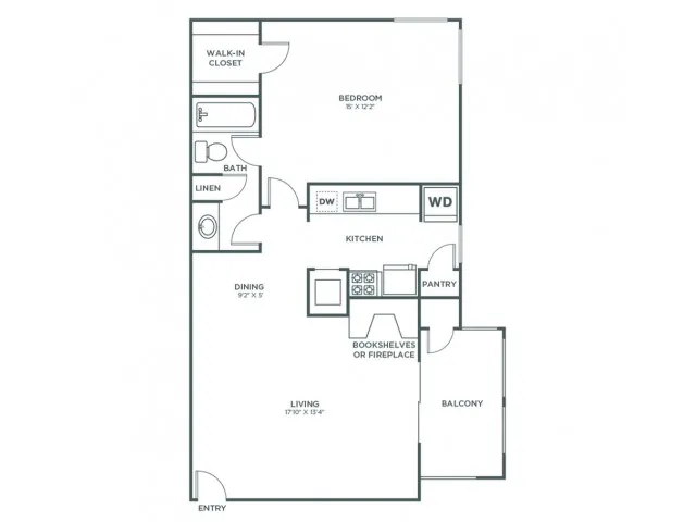 Aspen (706 SF)