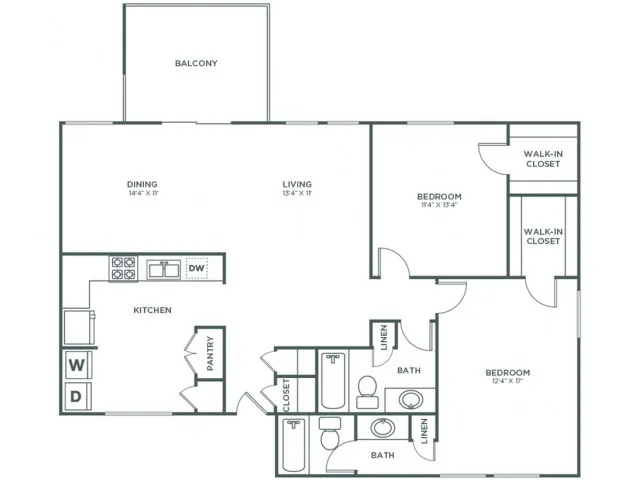 Oak (1253 SF)