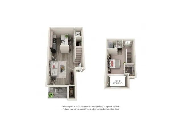 1x1L | 1 bed 1 bath | from 750 square feet