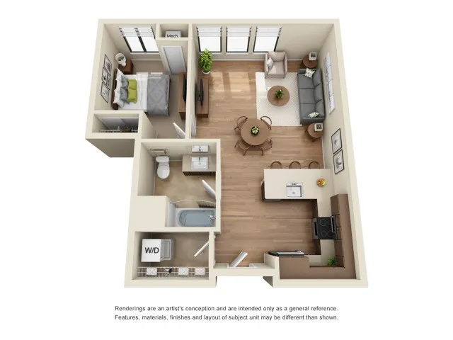 A4R | 1 bed 1 bath | from 701 square feet