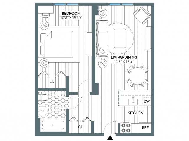Newark | 1 bed 1 bath | from 611 square feet