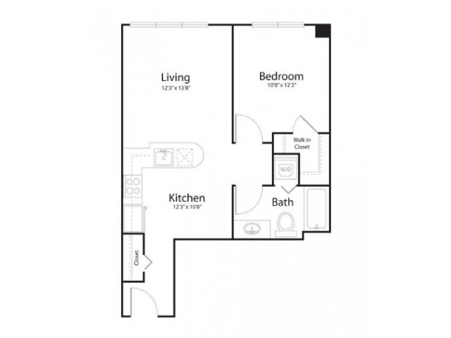 1i1 | 1 bed 2 bath | from 636 square feet