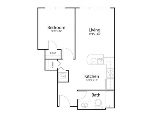 1k1 | 1 bed 1 bath | from 647 square feet